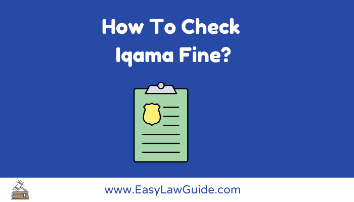 How to Check Iqama Fine
