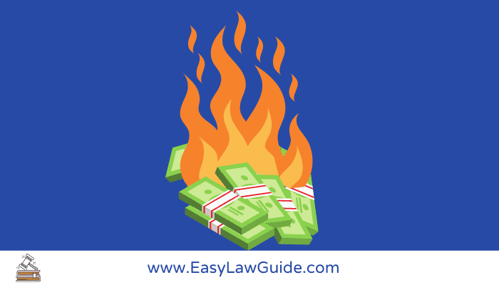Why it is illegal to burn money