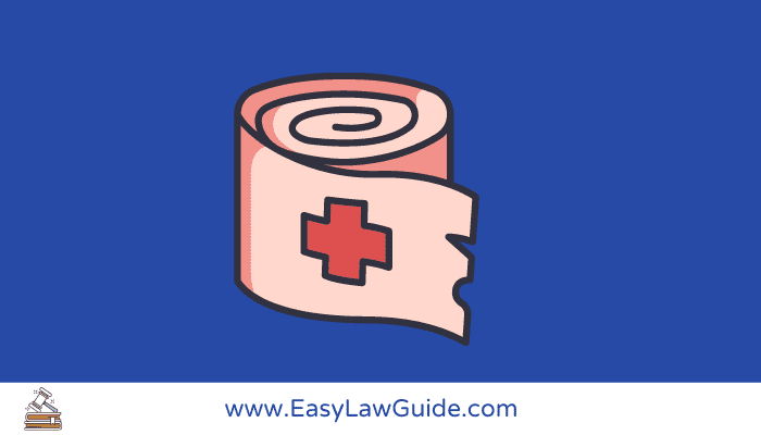 General car accident injury illustration